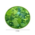 thumbnail image 3 of Specollect 1Pcs Modern Round Area Rug,Grass Green Moss Aesthetic Rug for Bedroom Non-Slip Throw Shag Fluffy Carpet Washable Circle Rug for Nursery Room Girls Living Room Playroom Home Dorm Decor, 3 of 8
