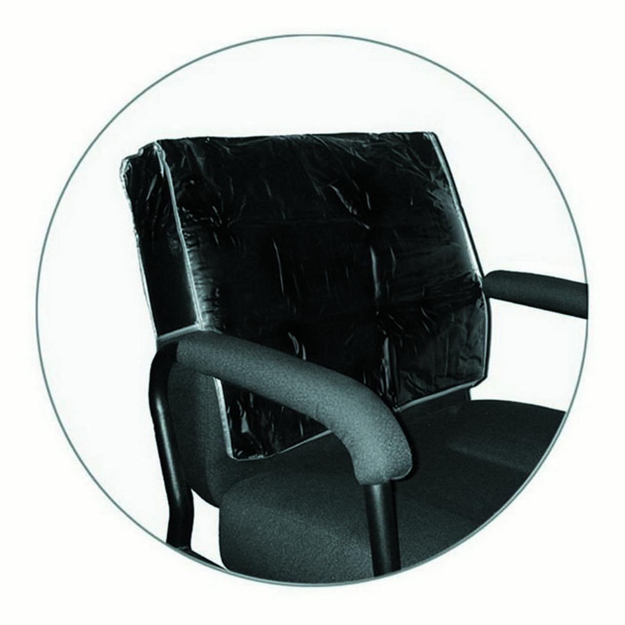 Icarus Black Salon Chair Back Cover, Square Corner