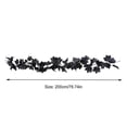 thumbnail image 2 of YiFudd Black Halloween Maple Leaf Garland, 78.7in Soft Flexible Rattan Vine for Fall Porch Mantel Window Decor, 2 of 7