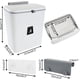 thumbnail image 2 of Cubo de basura para cocina - Cubo de basura blanco de 9 l para montar en la pared, 2 of 5