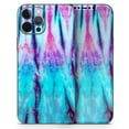 thumbnail image 5 of DesignSkinz Vivid Blue Washed Tie Dye V1 Full-Body Skin Decal Wrap Cover for iPhone 15 Plus, 5 of 9