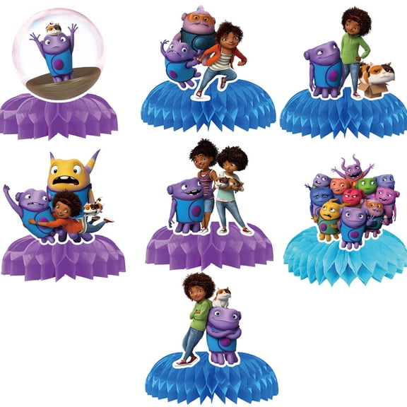 Dreamworks Home Honeycomb Centerpieces Table Toppers Decorations for Birthday Party Decor Supplies
