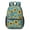 Sunflower Blue Pattern, variant on Sunflower and Gingham Orange Pattern 17" Waterproof Oxford School Backpacks for Teens, S-Shape Padded Straps, for School, Travel, Hiking, Camping