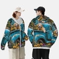thumbnail image 4 of Lsque Vintage Pickup Sunflower Dog UPF 50+ Lightweight Sun Protection Men's Women's Long Sleeve Shirt, Hoodie Performance -Large, 4 of 9
