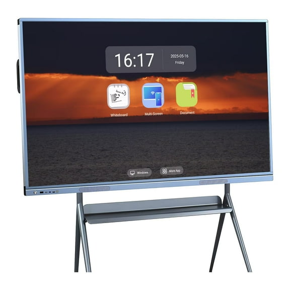 JYXOIHUB 4K Smart Board 55 Inch Interactive Whiteboard All-in-One, Touch Screen Computer with Dual System & Cloud Sharing Suitable for Classroom, Office & Presentations​(Include Wall Mount)