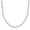 White, variant on PORI JEWELERS 925 Sterling Silver 3mm, 4mm, 5mm Moon Cut Bead Chain Necklace - Made in Italy - Yellow, Silver