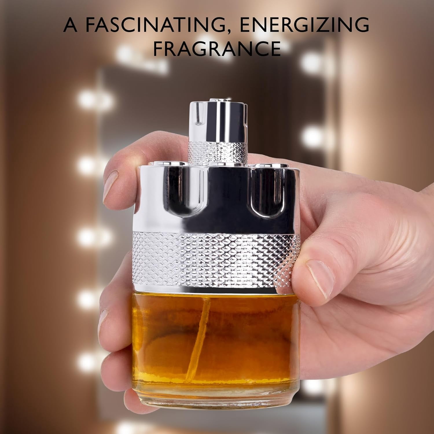 Azura Noir Eau De Parfum for Men, Woody Spicy Cologne with Citrus Notes, Long-Lasting, 100ml