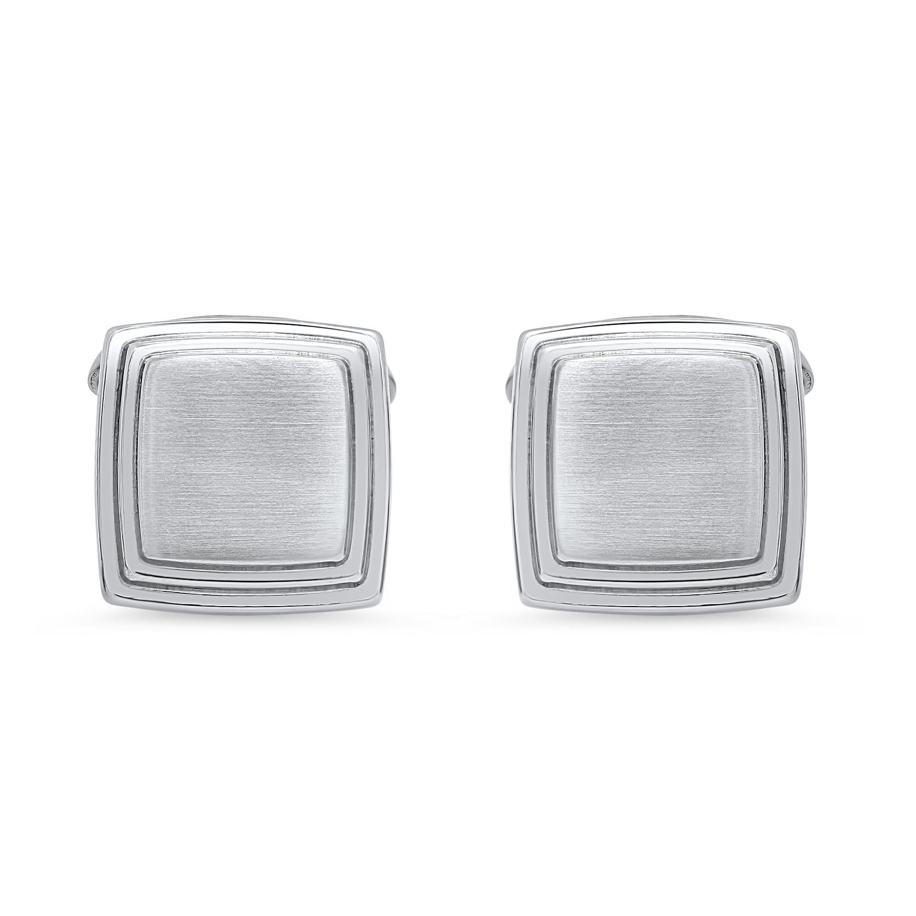 Stainless Steel Square Top Cuff Links