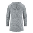 thumbnail image 4 of Men's Long Cardigan Hoodies Full-Zip Fleece Lined Sweaters Knit Regular Fit Casual Trench Coat Wiht Pocket, 4 of 4