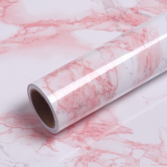 Marble Contact Paper for Table Top Marble Peel and Stick Wallpaper Modern Countertop Contact Papers Vinyl Waterproof Wallpaper for Kitchen Cabinets 17.7x196 Inch