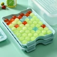 thumbnail image 1 of Nomeni Ice Cube Mold Mini Ice Tray With Lid Freezer 3 Packs Upgraded To 123X3 Small Circular Ice Tray For Easy Release Mini Ice Maker Crushed Ice Tray For Cool Coffee Drinks, 1 of 6