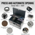 thumbnail image 4 of Glosen Extra Large Black Lock Box, 16 * 10 * 7.5 Inch, Lock Box for Medication, Security Lock Boxes, 4 of 7