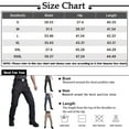 thumbnail image 6 of Hiking Tactical Pants for Men Relaxed Fit Travel Pants Outdoor Waterproof Trousers Rip-Stop  Work Cargo Pants with Multi Pockets black XX-Large, 6 of 6