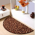 thumbnail image 2 of Furnish My Place Cheetah Real Area Rug for Living Room, Dining Room, Kitchen, Bedroom, Made in India - 27" x 54" Half Round, 2 of 5