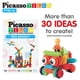 thumbnail image 5 of Picasso Toys Juego de 116 bloques de construcción de erizo, azulejos entrelazados con libro de ideas, 4 personajes de figuras de acción, 4 ojos decorativos, kit de aprendizaje STEM para niños y niñas, 5 of 5