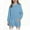 Light Blue, variant on Girls Cotton Hoodie Dress with Pocket Loose Casual Long Sleeve Cotton Hooded Plain Sweatshirt Pullover Fall Dress (13 Years, Light Blue)