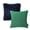 Navy & Green, variant on Phantoscope Designer's Choice Decorative Throw Pillow Set, Fluffy Faux Fur & Quilted Velvet Bundle, for Sofa Couch Bedroom, 18" x 18", White Fur and Velvet, 2 Pack