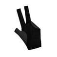 thumbnail image 5 of BAOSITY 3 Fingers Billiard Glove Elastic Glove Left Hand Lightweight Snooker Cue Glove Pool Cue Glove for Women Men Practice Training Black, 5 of 8