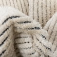 thumbnail image 3 of Well Woven Maya Adriel Solid Border Pattern Ivory 2'7" x 9'10" Runner Textured Pile Area Rug, 3 of 7