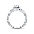 thumbnail image 4 of 1 1/10ct Curve Engagement Ring & Matching Wedding Band 14K White Gold, 4 of 4