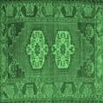 thumbnail image 1 of Ahgly Company Indoor Square Persian Emerald Green Traditional Area Rugs, 6' Square, 1 of 4