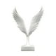thumbnail image 3 of Escultura de pájaro, estatua de águila, colección de decoración de interiores, figura de resina con alas. Blanco, 3 of 9