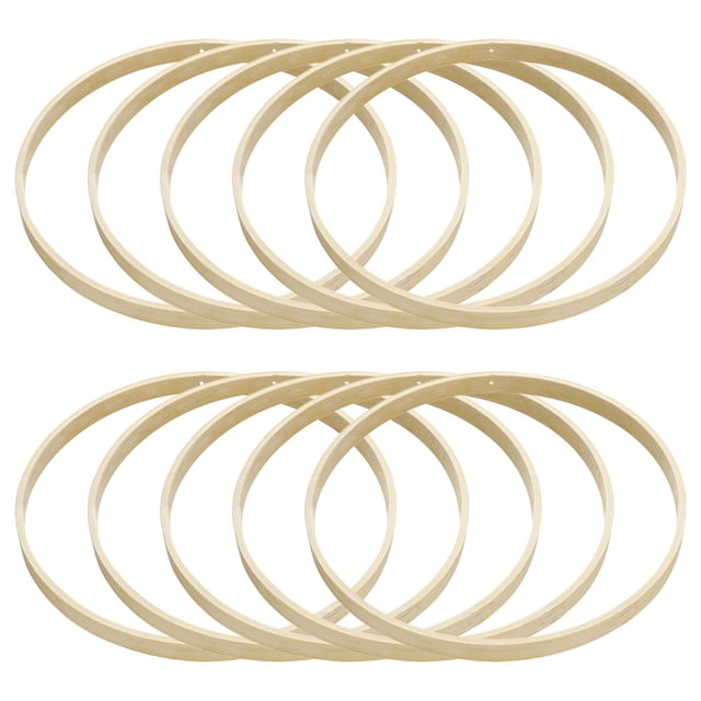 10Pcs DIY Bamboo Wreath Ring DIY Dream Catcher Bamboo Rings Dreamcatcher Crafts Frame