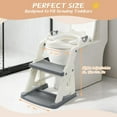 thumbnail image 4 of Potty Training Toilet Seat for Toddlers,2 in 1 Toddler Toilet Seat with Steps, Grey Adjustable Toddler Seat for Boys Girls,with Anti-Slip Steps Splash Guard Safety Handles.$$Tools & Hardware Other, 4 of 7