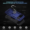 thumbnail image 6 of TJS for Google Pixel 10 / 10 Pro Phone Case, Impact Resistant Metal Ring Magnetic Support Kickstand Drop Protector Cover (Blue), 6 of 6