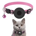 thumbnail image 2 of Goowood Breakaway Cat Collars Reflective Adjustable 1 CM Wide Strap and Airtag Holder Kitten Collar with Bell for Safe Night Walking Outdoor Play, 2 of 5