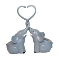 thumbnail image 3 of 2x Macetas con forma de animal, estatuas decorativas para interior y exterior Gris, 3 of 9