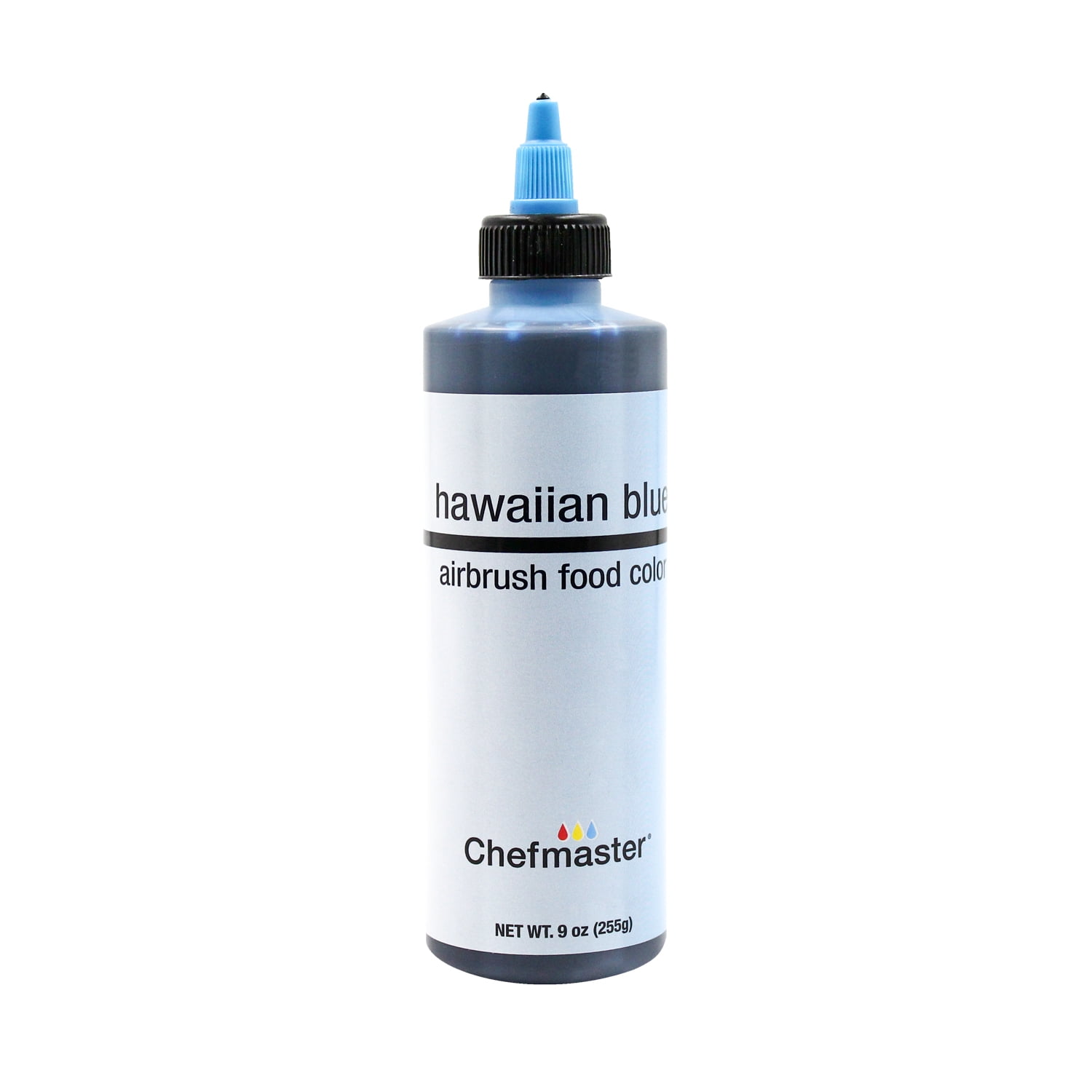 Chefmaster 9-Ounce Hawaiian Blue Airbrush Cake Decorating Food Color