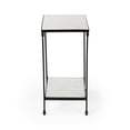 thumbnail image 3 of Butler Specialty Company Larkin Outdoor Marble & Iron Side Table In Black, 3 of 7