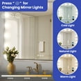 thumbnail image 5 of ModFusion 28" x 23" Bathroom Mirror with LED Lights & Bluetooth Speaker, 360° Rotation Lighted Wall Vanity Mirror with Wireless Charger, USB Charging Port & Dimmable Bulbs, 5 of 11