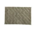 thumbnail image 1 of Home Decor Naples Collection Microfiber Bathmat – 20" x 30", Cream, Soft and Absorbent Bathroom Rug, 1 of 3