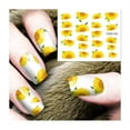 thumbnail image 1 of Fiudx Calcomanías de Agua para Transferencia de Arte de Uñas, Hojas Grandes, Decoración de Manicura, 1 of 2