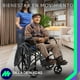 thumbnail image 3 of MEDICAL STORE Silla De Ruedas Ligera Adulto Mayor Todo Terreno Traslado Plegable Compacta Con Freno De Mano Rehabilitación Con Descansa Pies Abatible, 3 of 9