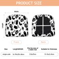 thumbnail image 3 of Halloween Black Ghosts Bats and Pumpkins Seat Covers for Dining Room Chairs Set Of 4,Stretch Printed Washable Chair Seat Cover with Elastic Ties and Button,Removable Waterproof Couch Cushion Covers, 3 of 6