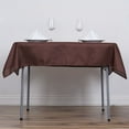thumbnail image 7 of Efavormart 5pcs of 54x54" CHOCOLATE Wholesale Linens Seamless Polyester Square Linen Tablecloth For Wedding Banquet Restaurant, 7 of 7