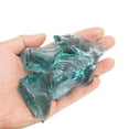 thumbnail image 4 of Uxcell Fire Glass for Fire Pit, 1.18"-1.97" High Luster Reflective Glass Rocks, Turquoise, 4 of 5