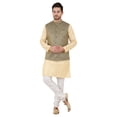 thumbnail image 1 of eloria Men's Nehru Jacket Waistcoat Indian Waistcoat Blazer Jacquard Jacket, 1 of 7