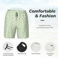 thumbnail image 2 of Kdxio Bamboo 1 Print Men's Swim Trunks with Compression Liner 7 Inch Inseam Quick Dry Swim Shorts, 2 of 5