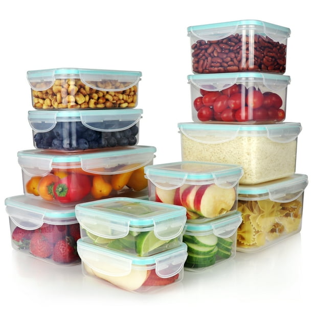 Vallo Plastic Food Storage Containers with Lids Safe for Dishwasher
