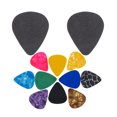 thumbnail image 1 of Pick Guitar Picks & Guitar Picks Holder Set 10pcs Plectrum Paddles Celluloid Guitar Pick 2pcs Pickholders EVA Stick-on Holder Easy to Paste on the Guitar, 1 of 6