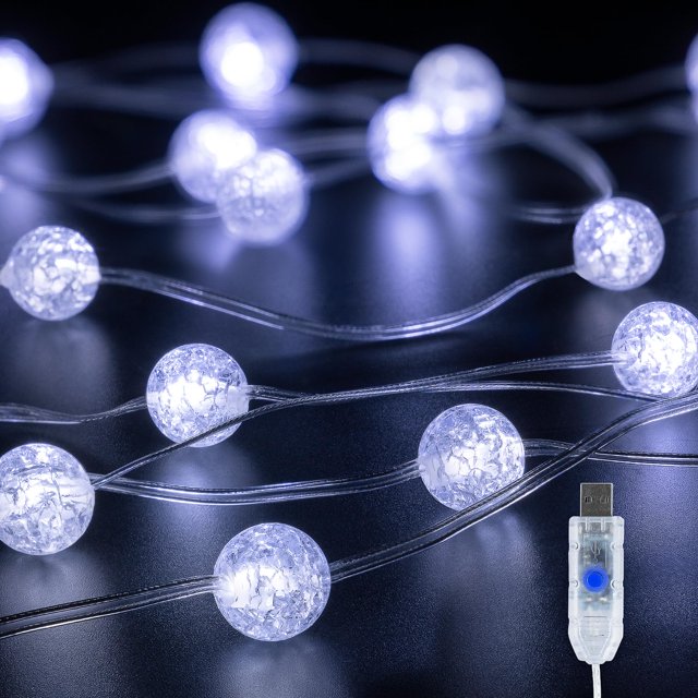 Cadena de luces BEEWIN Upgrade de 3 m, 30 LED USB, 8 modos, resistente al agua