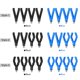 thumbnail image 4 of 4PCS Fishing Rod Rest Head Fishing Pole Butt Grip V-head Fishing Rod Holder Carp Fishing Tackle, 4 of 4