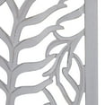 thumbnail image 4 of DecMode Light Gray Wood Handmade Intricately Carved Leaf Wall Decor (2 Count), 4 of 9