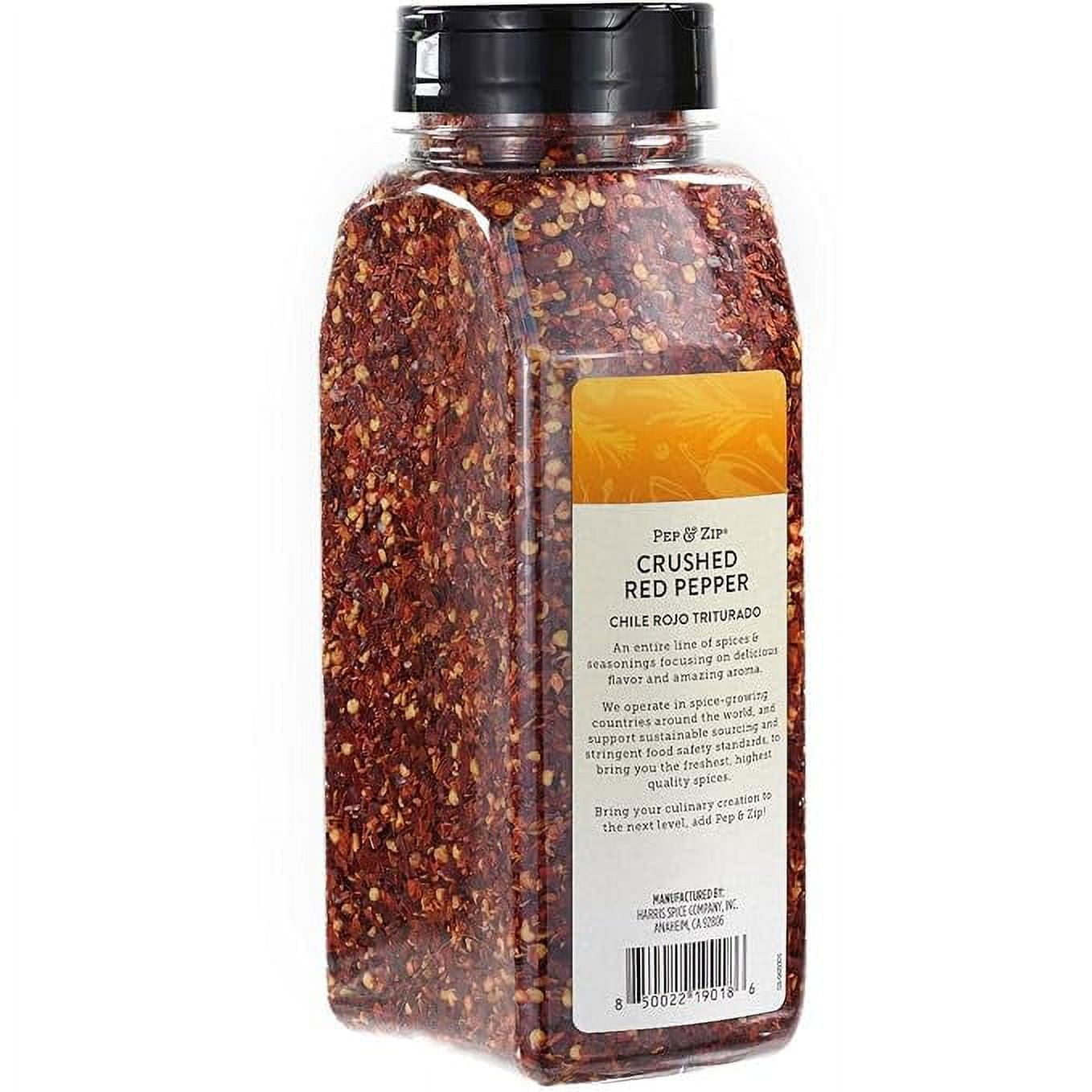 Pep & Zip, Crushed Red Pepper, 16 oz, Kosher, Non-GMO, Chili Rojo