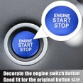 thumbnail image 3 of Engine Start Stop Button Cover One Click Push Start Button Sticker for Toyota Camry Aluminum Alloy Blue, 3 of 7