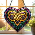 thumbnail image 7 of Celtic Knot Window Hanging Stained Glass Christmas , Celtic Knot Suncatchers for Windows Stained Glass, 7 of 7